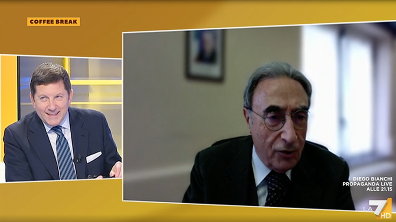 LA 7 CoffeeBreak Intervista al Professore Ortensio Zecchino