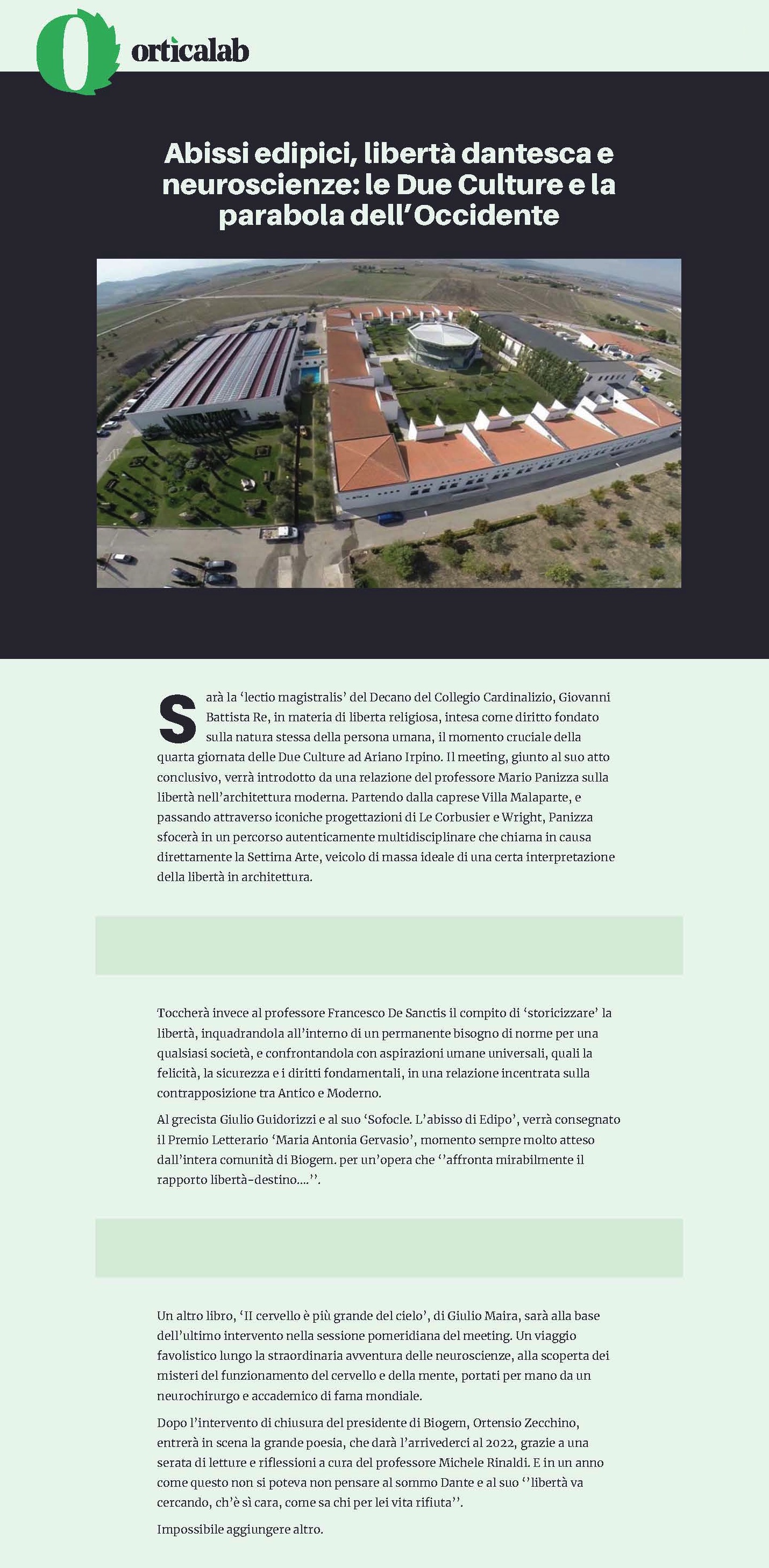 Abissi edipici, libertà dantesca e neuroscienze: le Due Culture e la parabola dell’Occidente