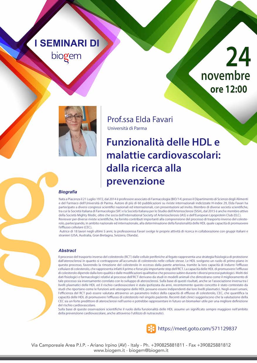 A Biogem focus sulle nuove strategie di prevenzione delle malattie cardiovascolari