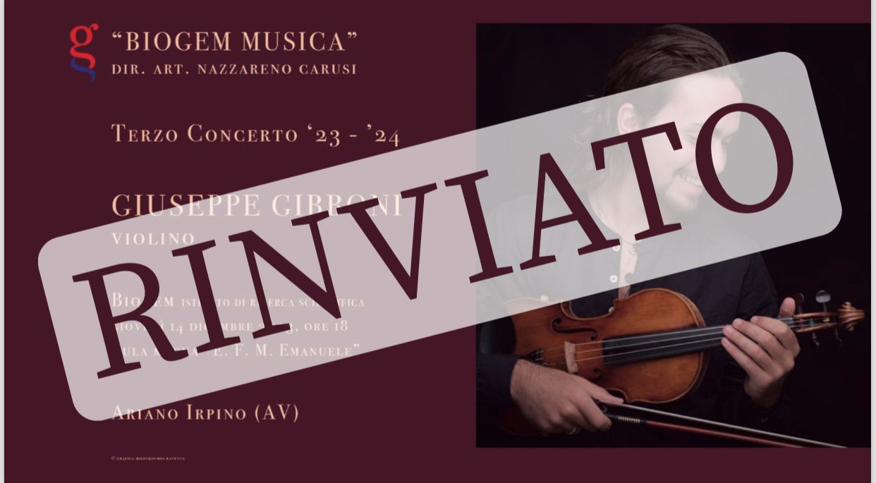 Il violino di Giuseppe Gibboni a Biogem Musica