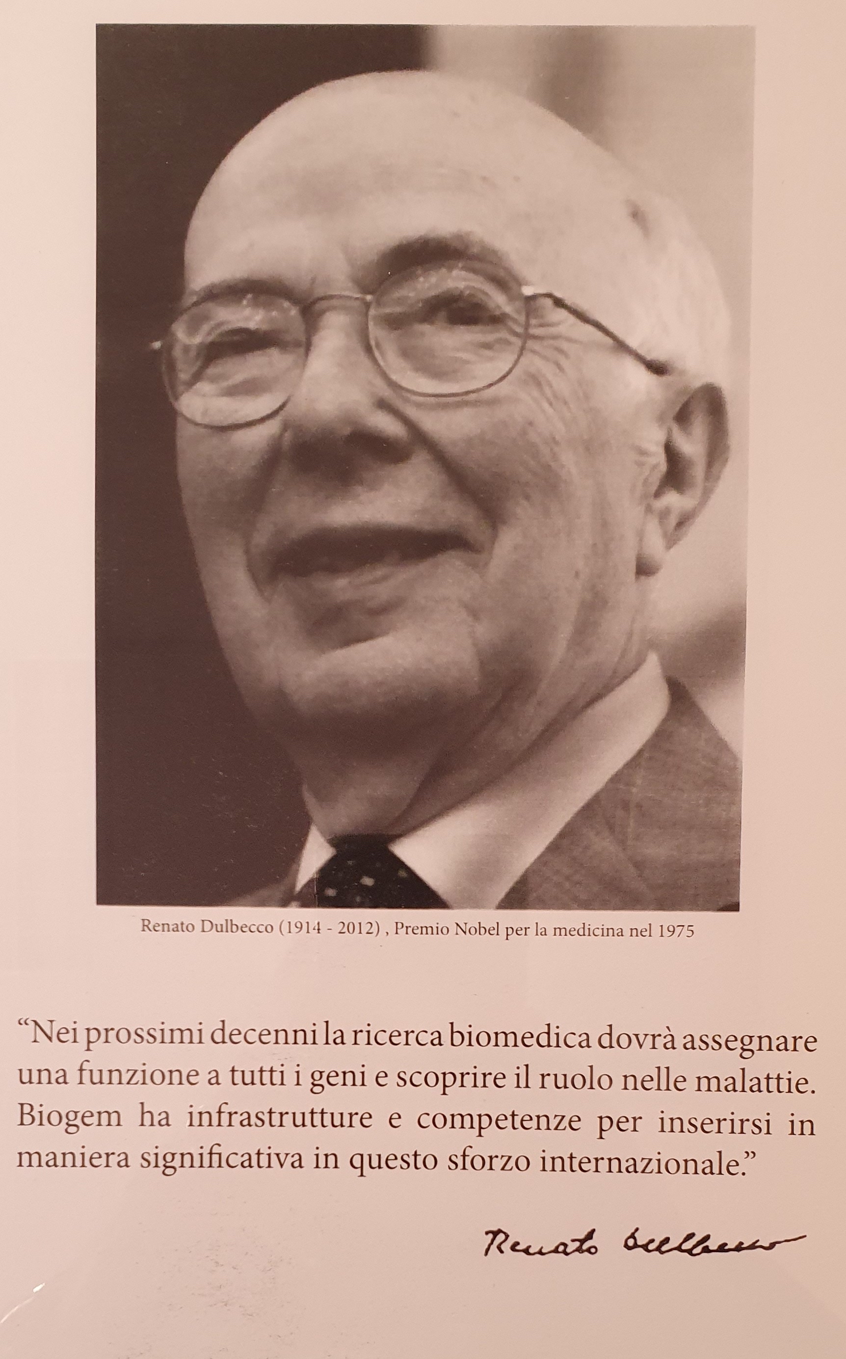 Renato Dulbecco, Premio Nobel per la Medicina 1975